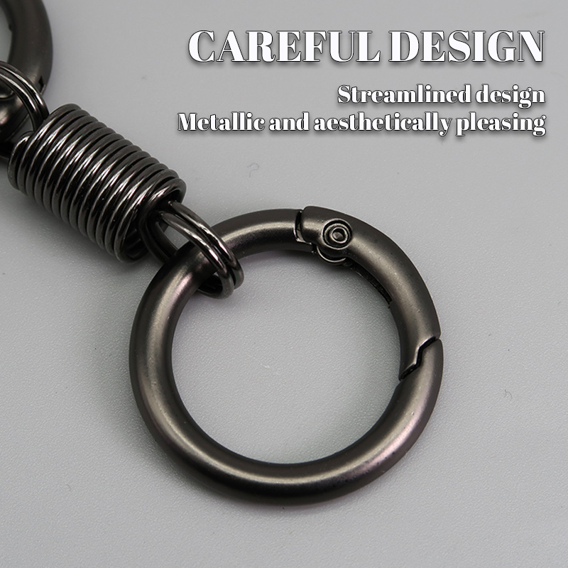🔥🔥2024Last Day Promotion - 49% off)Nordic Retro Spring Double Ring Keychain