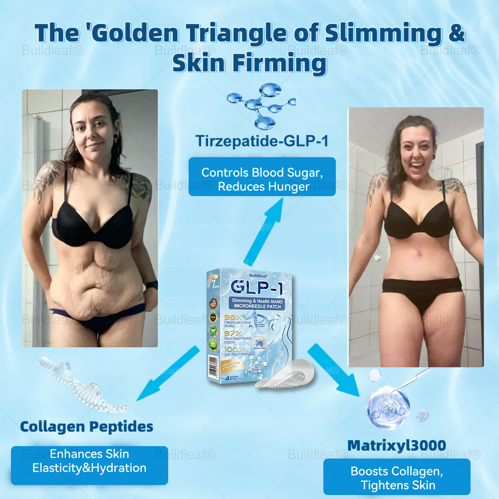 🏥FDA Store | 𝐵uil𝗱𝐿ea𝐟® 𝑺𝑀𝗚T-𝑮𝐋𝑃-1 𝐒limming & 𝐻ealth 𝑁ano 𝑀icroneedle 𝑃atch with Collagen & Matrixyl 3000 丨Obesity,Cardiovascular Diseas, Diabetes, Sleep Apnea, Joint Problems and More