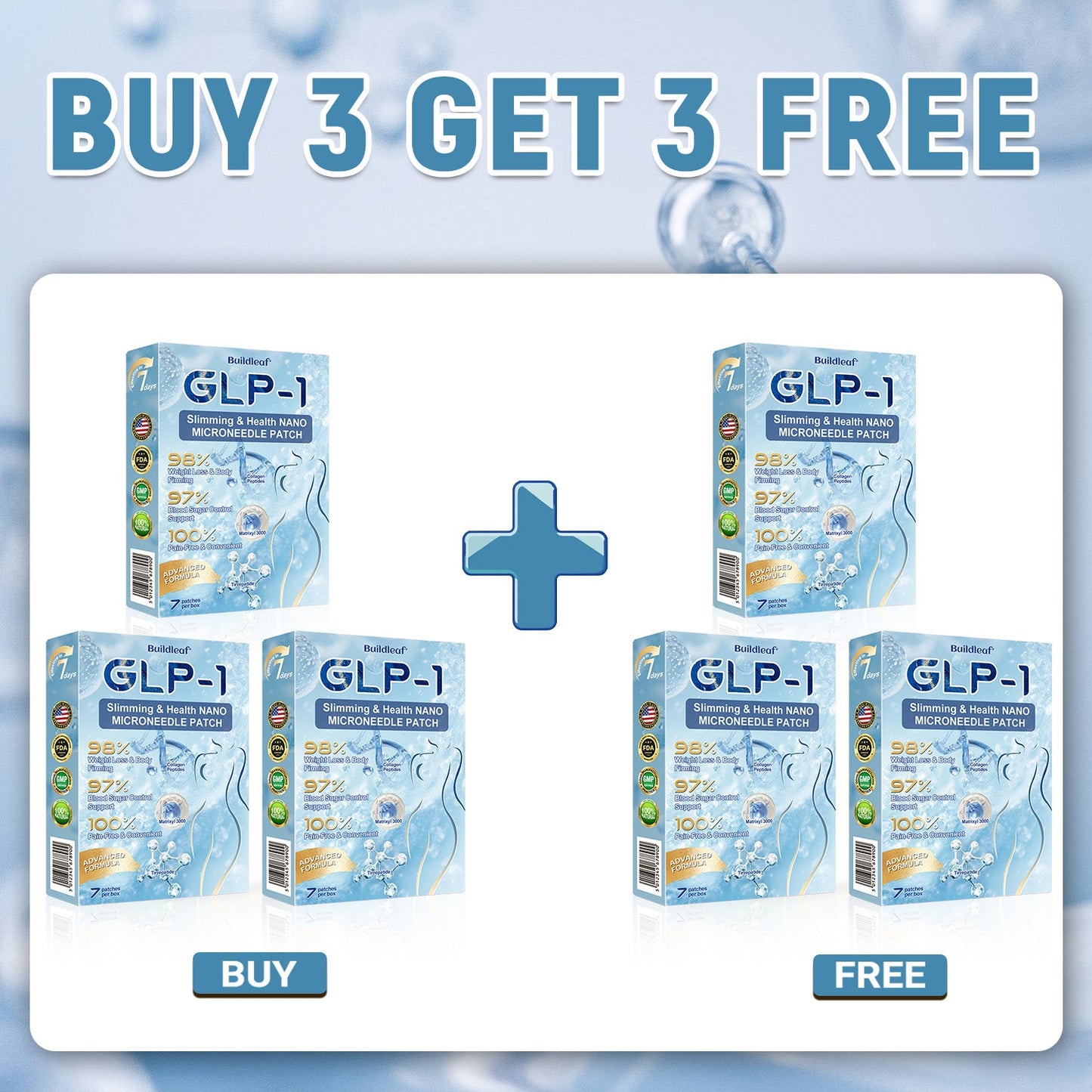 🎯 FDA Registered | Up to 80% OFF | BuildLeaf® GLP-1 Slimming Patch with Collagen + Matrixyl 3000