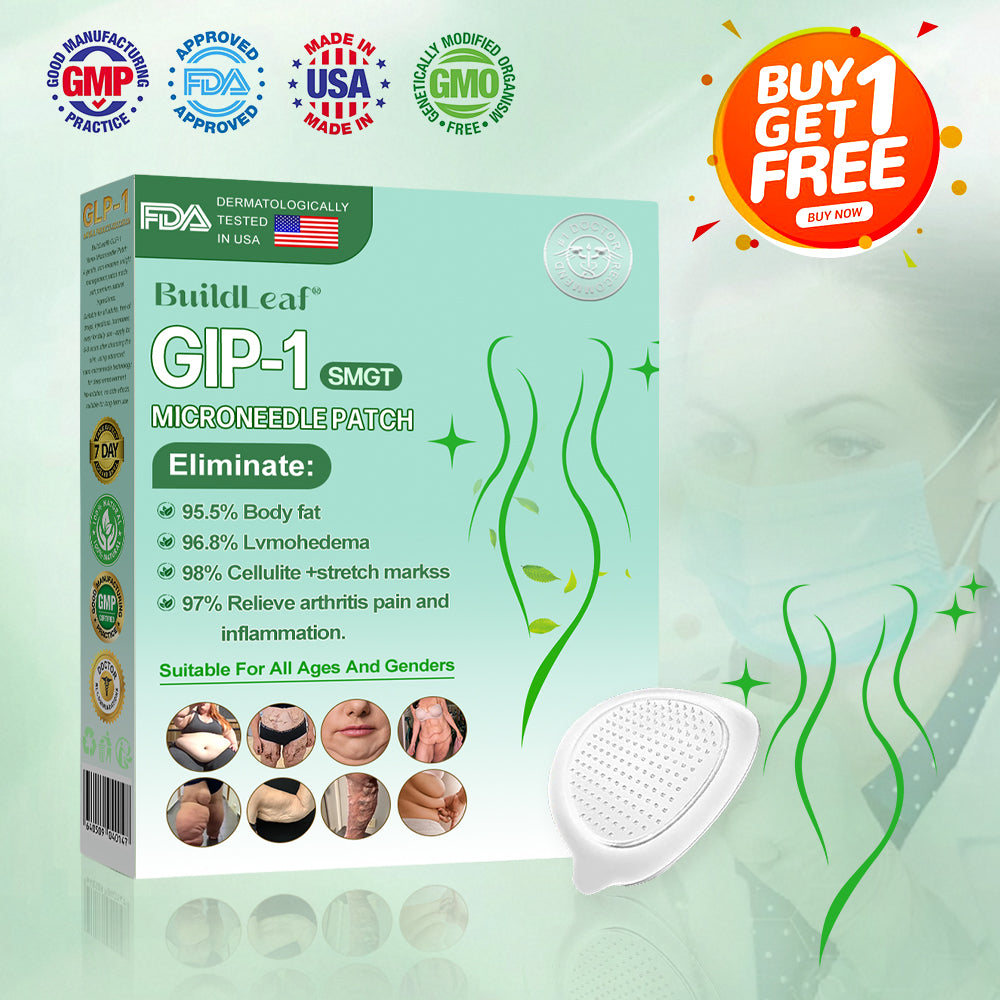 Official Store🏥BuildLeaf® GLP-1 Nano-Microneedle Patch with Collagen & Matrixyl 3000 丨Obesity,Cardiovascular Diseas, Diabetes, Sleep Apnea, Joint Problems and More