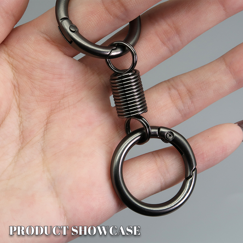 🔥🔥2024Last Day Promotion - 49% off)Nordic Retro Spring Double Ring Keychain