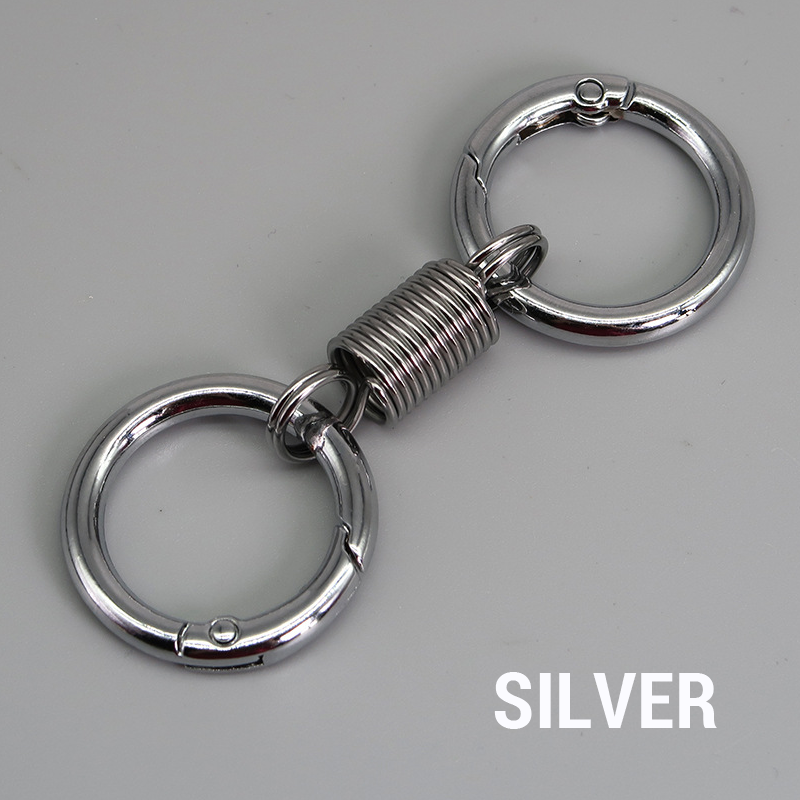🔥🔥2024Last Day Promotion - 49% off)Nordic Retro Spring Double Ring Keychain