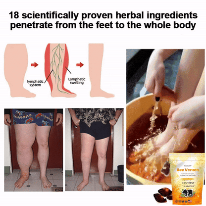 BeeGuard™🌿🌿 Bee Venom Lymphatic Drainage & Slimming Foot Soak Beads 70% Off 【Doctor Recommended - For All Lymphatic Problems and Obesity】