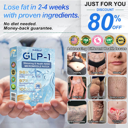 🏥FDA Store | 𝐵uil𝗱𝐿ea𝐟® 𝑺𝑀𝗚T-𝑮𝐋𝑃-1 𝐒limming & 𝐻ealth 𝑁ano 𝑀icroneedle 𝑃atch with Collagen & Matrixyl 3000 丨Obesity,Cardiovascular Diseas, Diabetes, Sleep Apnea, Joint Problems and More