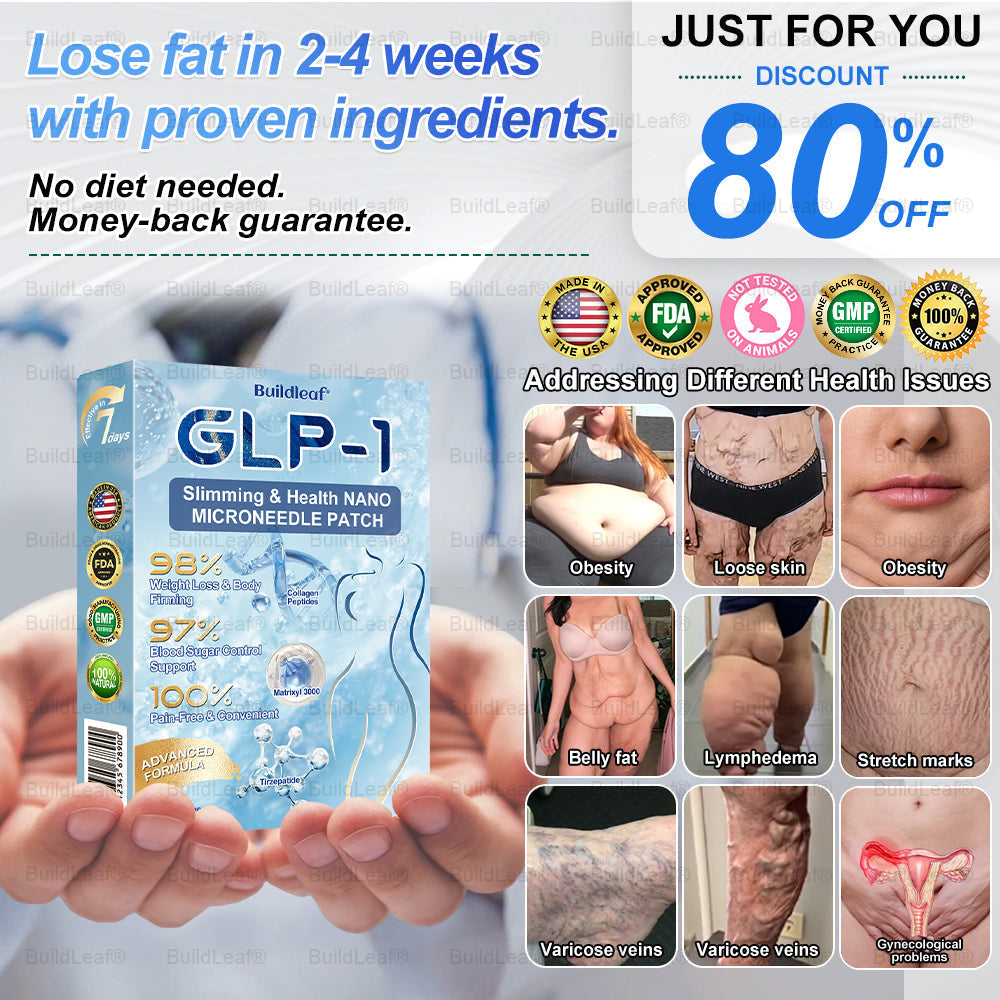 🎯 FDA Registered | Up to 80% OFF | BuildLeaf® GLP-1 Slimming Patch with Collagen + Matrixyl 3000