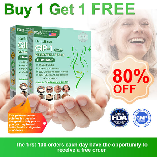 Official Store🏥BuildLeaf® GLP-1 Nano-Microneedle Patch with Collagen & Matrixyl 3000 丨Obesity,Cardiovascular Diseas, Diabetes, Sleep Apnea, Joint Problems and More