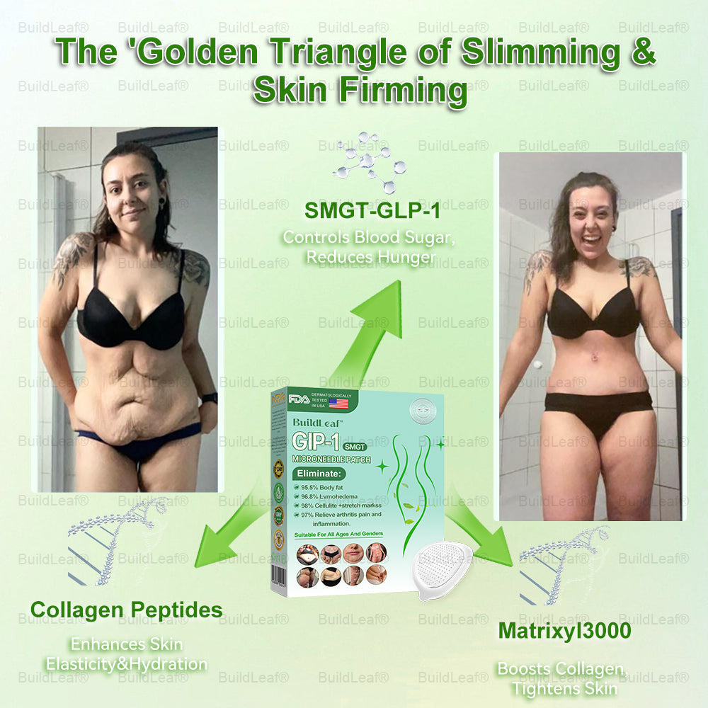Official Store🏥BuildLeaf® GLP-1 Nano-Microneedle Patch with Collagen & Matrixyl 3000 丨Obesity,Cardiovascular Diseas, Diabetes, Sleep Apnea, Joint Problems and More